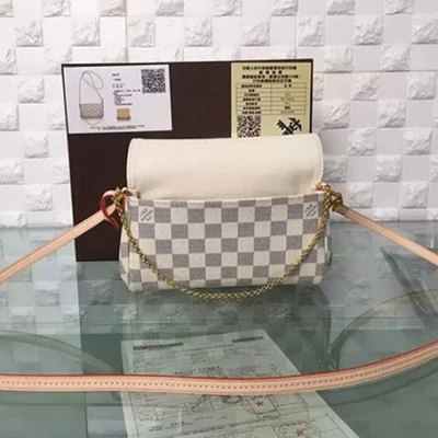 Сумка Louis Vuitton N41277 Favorite PM Damier Azur Canvas "White" фото № 8