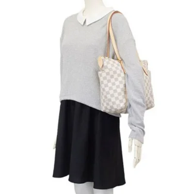 Сумка Louis Vuitton N41280 Totally PM Shoulder Bag Damier Azur Canvas "White" фото № 10