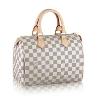 Сумка Louis Vuitton N41371 Speedy 25 Tote Bag Damier Azur Canvas "White"
