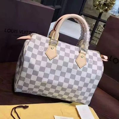 Сумка Louis Vuitton N41371 Speedy 25 Tote Bag Damier Azur Canvas "White" фото № 3 Сумка Louis Vuitton N41371 Speedy 25 Tote Bag Damier Azur Canvas "White" фото № 3