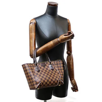 Сумка Louis Vuitton N41554 Caissa Tote PM Tote Bag Damier Ebene Canvas "Brown" фото № 9