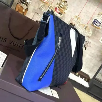 Сумка Louis Vuitton N41640 Mick MM Regatta Messenger Bag Damier Cobalt Canvas "Navy Blue" фото № 3