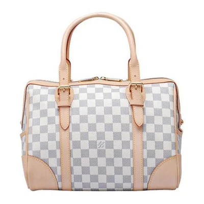 Сумка Louis Vuitton N52001 Berkeley Tote Bag Damier Azur Canvas "White" фото № 4