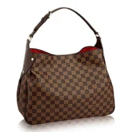 Сумка Louis Vuitton N63542 Reggia Hobo Bag Damier Ebene Canvas "Brown"