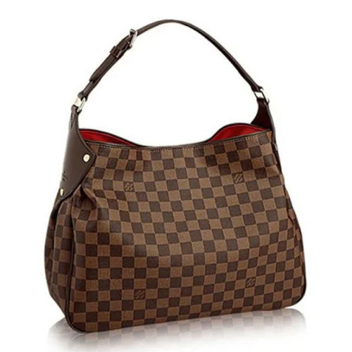 Сумка Louis Vuitton N63542 Reggia Hobo Bag Damier Ebene Canvas "Brown"