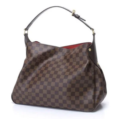 Сумка Louis Vuitton N63542 Reggia Hobo Bag Damier Ebene Canvas "Brown" фото № 3