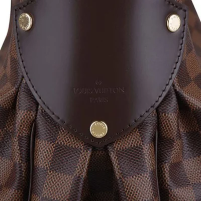 Сумка Louis Vuitton N63542 Reggia Hobo Bag Damier Ebene Canvas "Brown" фото № 6