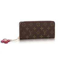 Кошелек Louis Vuitton Clemence Wallet M64201 Monogram Canvas "Brown"
