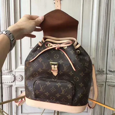 Рюкзак Louis Vuitton M51136 Montsouris MM Backpack Monogram Canvas "Brown" фото № 9 Рюкзак Louis Vuitton M51136 Montsouris MM Backpack Monogram Canvas "Brown" фото № 9