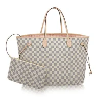 Сумка Louis Vuitton Neverfull GM N41604 Damier Azur Canvas "White"