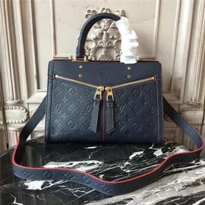 Сумка Louis Vuitton Monogram Empreinte Leather Sully PM M54195 "Navy Blue" фото № 2