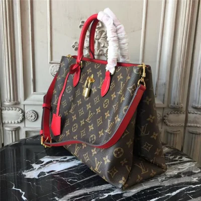 Сумка Louis Vuitton Monogram Canvas Flower Tote M43553 "Brown" фото № 3