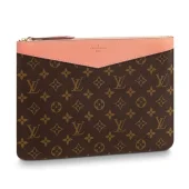 Клатч Louis Vuitton M64590 Daily Pouch Monogram Canvas Peche "Brown"