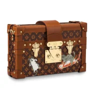 Сумка Louis Vuitton Petite Malle M44407 Monogram Canvas And Orange "Brown"