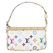 Сумка Louis Vuitton Pochette Accessoires M92649 Monogram Multicolore Blanc "White"