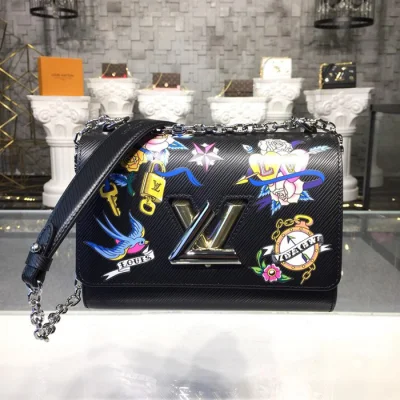 Сумка Louis Vuitton Twist MM M52897 Epi Leather "Black" фото № 2