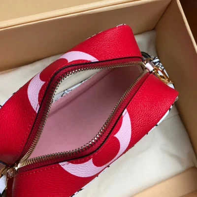 Сумка Louis Vuitton Beach Pouch M67601 Monogram Coated Canvas Pink "Red" фото № 8