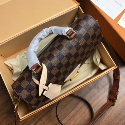 Сумка Louis Vuitton Trendy Crossbody N40148 Damier Ebene Canvas Creme Beige "Brown" фото № 3