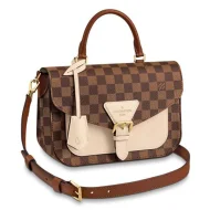 Сумка Louis Vuitton Trendy Crossbody N40148 Damier Ebene Canvas Creme Beige "Brown"