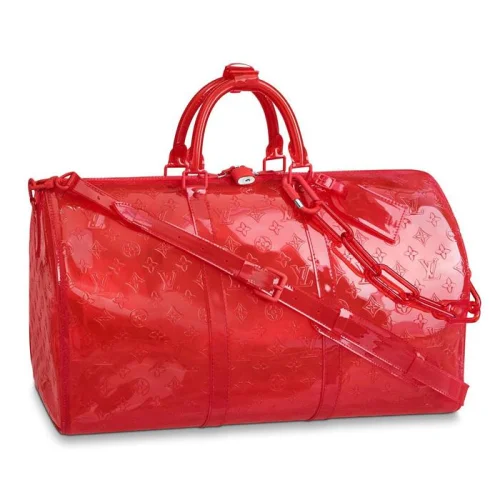 Сумка Louis Vuitton Keepall Bandouliere 50 M53274 Monogram PVC "Red"