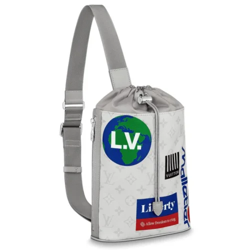 Сумка Louis Vuitton Chalk Sling Bag M44629 Monogram Canvas "White"