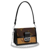 Сумка Louis Vuitton Dauphine MM M44599 Monogram Coated Canvas "Brown"