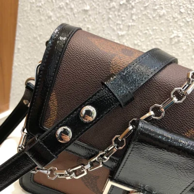 Сумка Louis Vuitton Dauphine MM M44599 Monogram Coated Canvas "Brown" фото № 8