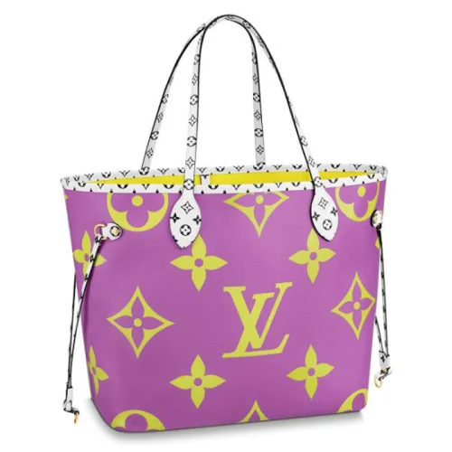 Сумка Louis Vuitton Neverfull MM M44588 Monogram Coated Canvas Pink Lilac "Purple"