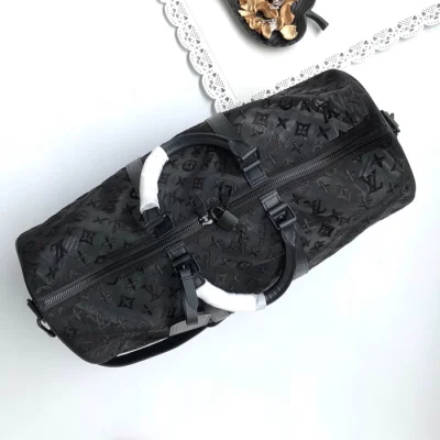 Сумка Louis Vuitton Keepall Bandouliere 50 M53971 Monogram Canvas "Black" фото № 4