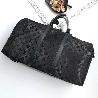 Сумка Louis Vuitton Keepall Bandouliere 50 M53971 Monogram Canvas "Black" фото № 3