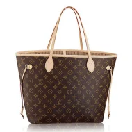 Сумка Louis Vuitton M40156 Neverfull MM Shoulder Bag Monogram Canvas "Brown"
