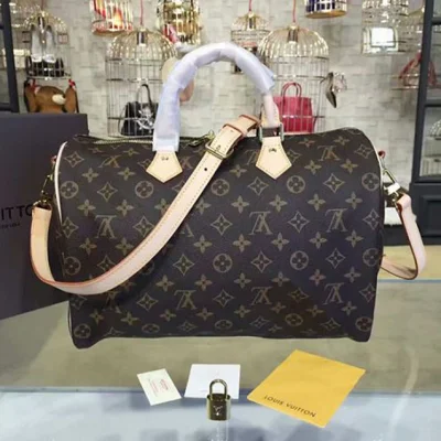 Сумка Louis Vuitton M41111 Speedy Bandouliere 35 Tote Bag Monogram Canvas "Brown" фото № 4