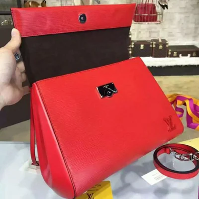 Сумка Louis Vuitton M41333 Cluny MM Tote Bag Epi Leather "Red" фото № 8