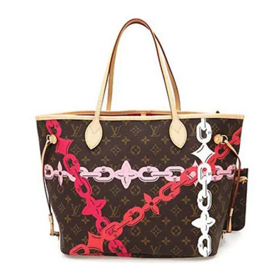 Сумка Louis Vuitton M41991 Neverfull MM Shoulder Bag Monogram Canvas "Brown" фото № 4