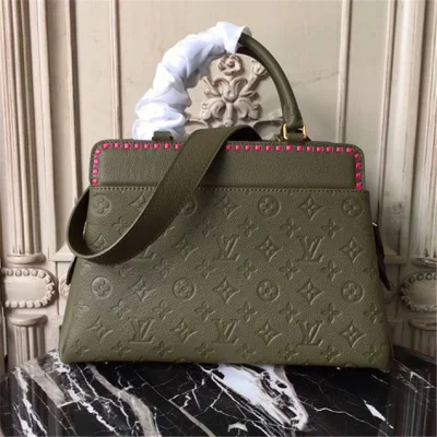 Сумка Louis Vuitton M43250 Vosges MM Tote Bag Monogram Empreinte Leather "Green" фото № 4