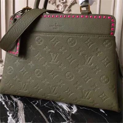 Сумка Louis Vuitton M43250 Vosges MM Tote Bag Monogram Empreinte Leather "Green" фото № 5
