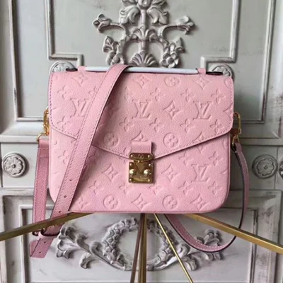 Сумка Louis Vuitton M44018 Pochette Metis Crossbody Bag Monogram Empreinte Leather "Pink" фото № 2