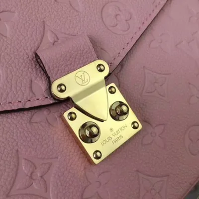 Сумка Louis Vuitton M44018 Pochette Metis Crossbody Bag Monogram Empreinte Leather "Pink" фото № 6