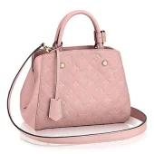 Сумка Louis Vuitton M44123 Montaigne BB Tote Bag Monogram Empreinte Leather "Pink"