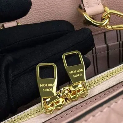 Сумка Louis Vuitton M44123 Montaigne BB Tote Bag Monogram Empreinte Leather "Pink" фото № 8