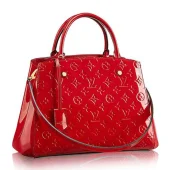 Сумка Louis Vuitton M50167 Montaigne MM Tote Bag Monogram Vernis "Red"