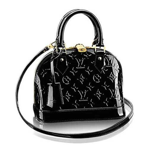 Сумка Louis Vuitton M50418 Alma BB Tote Bag Monogram Vernis "Black"