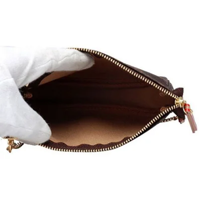 Сумка Louis Vuitton M60417 Mini Pochette Accessoires Trunks & Lock Monogram Canvas "Brown" фото № 9