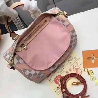 Сумка Louis Vuitton N41052 Speedy Bandouliere 30 Tote Bag Damier Azur Canvas "White" фото № 10