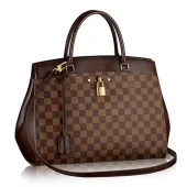 Сумка Louis Vuitton N41150 Rivoli MM Tote Bag Damier Ebene Canvas "Brown"