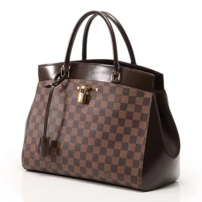Сумка Louis Vuitton N41150 Rivoli MM Tote Bag Damier Ebene Canvas "Brown" фото № 3