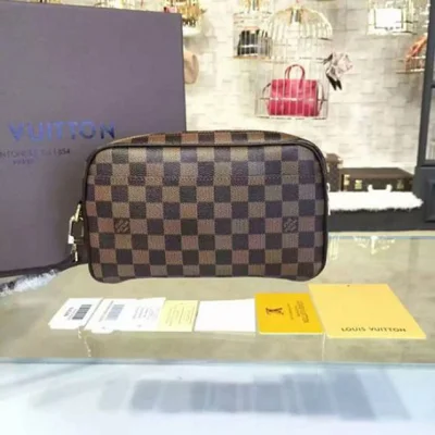 Клатч Louis Vuitton N41219 Saint Paul Clutch Damier Ebene Canvas "Brown" фото № 3