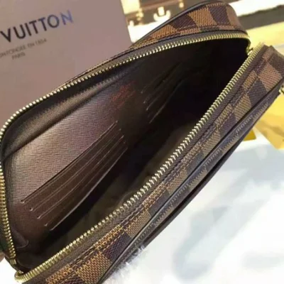 Клатч Louis Vuitton N41219 Saint Paul Clutch Damier Ebene Canvas "Brown" фото № 6