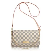 Сумка Louis Vuitton N41275 Favorite MM Damier Azur Canvas "White"