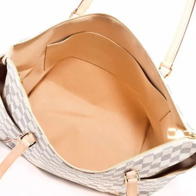 Сумка Louis Vuitton N41279 Totally MM Shoulder Bag Damier Azur Canvas "White" фото № 6 Сумка Louis Vuitton N41279 Totally MM Shoulder Bag Damier Azur Canvas "White" фото № 6